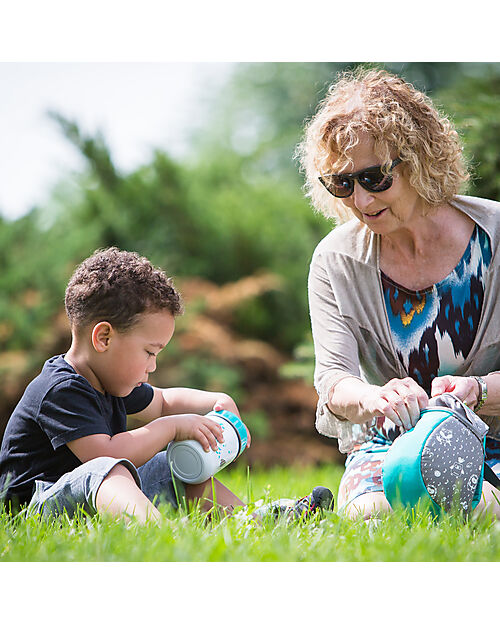 Bblüv Stainless Steel Food Jar Foöd with Spoon - 300 ml - Aqua Thermal Containers