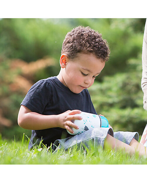 Bblüv Stainless Steel Food Jar Foöd with Spoon - 300 ml - Aqua Thermal Containers