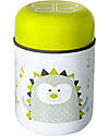 Bblüv Stainless Steel Food Jar with Spoon - 300 ml - Lime Thermal Containers