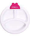 Bblüv Warm Feeding Plate Platö - White and Aqua Bowls & Plates