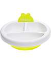 Bblüv Warm Feeding Plate Platö - White and Aqua Bowls & Plates
