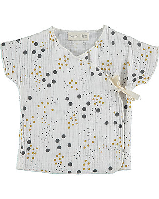 Bean's Barcelona Asymmetric T-shirt Pine - White - Organic chiffon T-Shirts And Vests