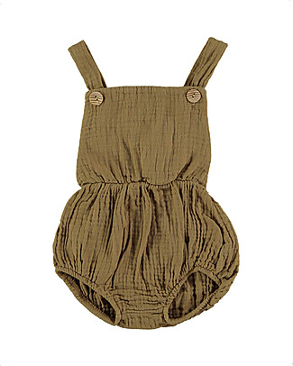 Bean's Barcelona Baby Romper Dolphin - Caramel - 100% Organic cotton Short Rompers