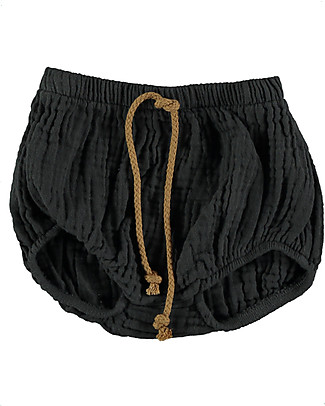 Bean's Barcelona Bloomers with Drawstring Surf - Anthracite - 100% Organic Cotton Shorts