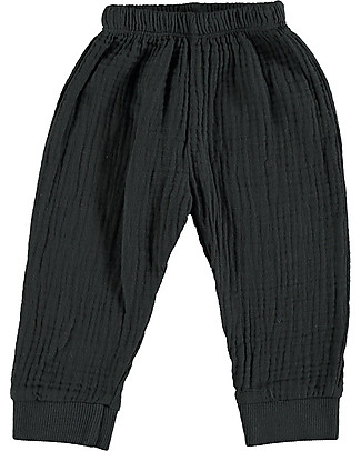 Bean's Barcelona Girl Pants Fir - Anthracite - Organic chiffon Trousers
