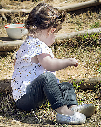 Bean's Barcelona Girl Pants Fir - Anthracite - Organic chiffon Trousers