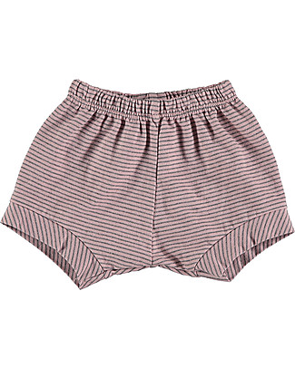 Bean's Barcelona Girl Striped Shorts Cactus - Pink - Organic Cotton Shorts
