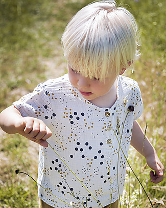 Bean's Barcelona Printed T-shirt Chestnut - Grey - Organic chiffon T-Shirts And Vests