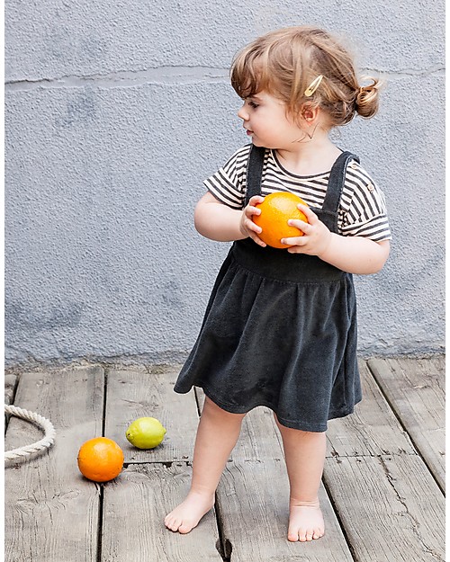 Bean's Barcelona Sleeveless Dress Livorno, Anthracite - Terry Cotton Dresses_