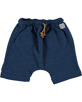 Bean's Barcelona Striped Summer Shorts Pier - Blue - 100% Organic Cotton Shorts