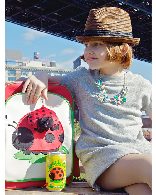 Beatrix NY Big Kid Backpack Juju the Ladybird - Durable, PVC and BPA free! (perfect for school/Ages 5-10!) Backpack