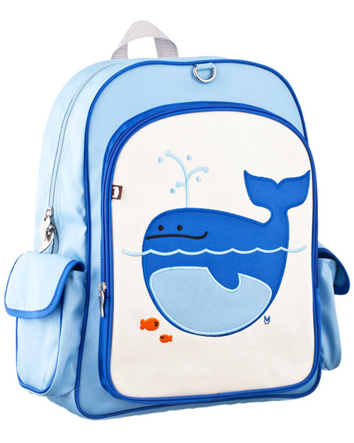 Beatrix NY Big Kid Backpack Lucas the Whale - Durable, PVC and BPA free! (perfect for school/Ages 5-10!) Backpack