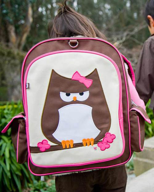 Beatrix NY Big Kid Backpack Papar the Owl Durable PVC and BPA free perfect for school Ages 5 10 girl