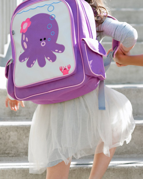 Beatrix NY Big Kid Backpack Penelope the Octopus - Durable, PVC and BPA free! (perfect for school/Ages 5-10!) Backpack