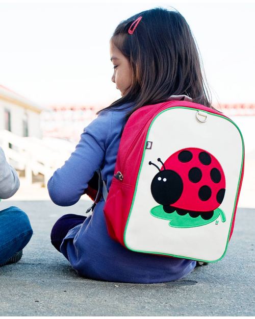Beatrix NY Little Kid Backpack Juju the Ladybird - Durable, PVC and BPA free! (perfect for Ages 2-4) Kindergarten Backpacks