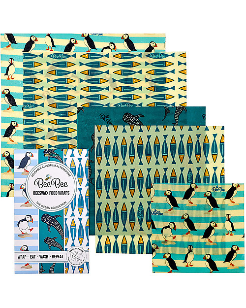 BeeBee Wraps The Family Pack - Ocean Food Containers