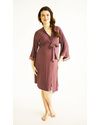 Belabumbum Eva Maternity and Nursing Robe - Plum (perfect for your hospital bag) Robes