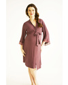 Belabumbum Eva Maternity and Nursing Robe - Plum (perfect for your hospital bag) Robes