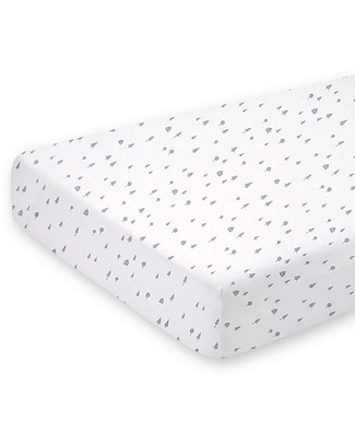 Bemini Crib Sheet 40x90 cm - Scandinavian Print - 100% Cotton Bed Sheets and Pillow Cases