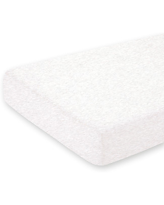 Bemini Extensible Bed Sheet 60x120 cm - Light Beige Marled - 100% cotton Mattresses
