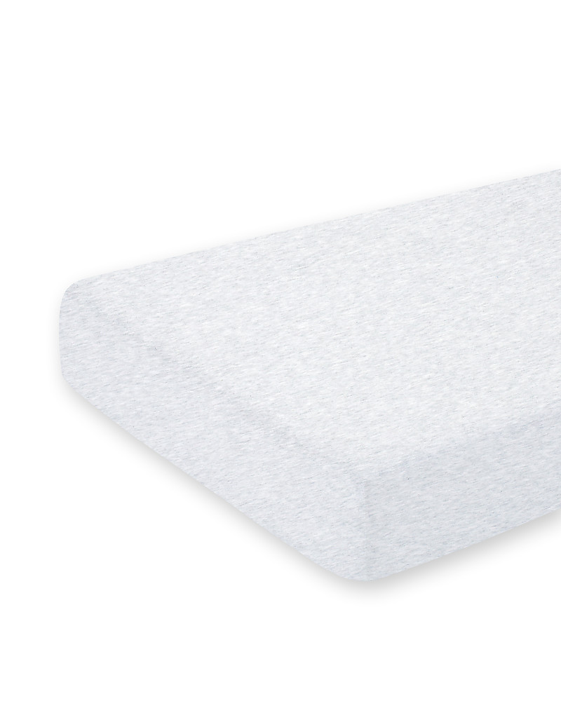 Numero 74 Fitted Bed Sheet, Powder - 120x60 cm - Cotton muslin unisex  (bambini)