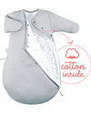 Bemini MAGIC BAG® Pady Jersey with Sleeves 0-3 months, Grey Marled - 3 TOG Sleeping Bags