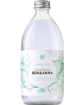 Ben & Anna Collutorio Sensitive - 500 ml Toothpaste and Toothbrush