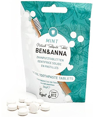 Ben & Anna Natural Toothpaste Tablets - Mint - 36 gr Toothpaste