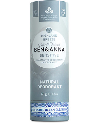 Ben & Anna Stick Sensitive Deodorant - Sensitive Highland Breeze - 60 gr Deodorant