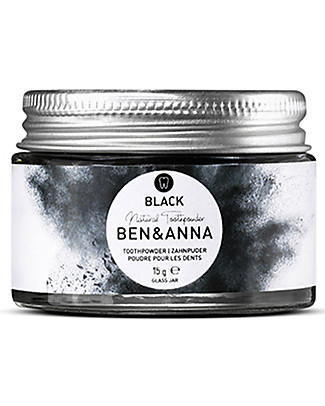Ben & Anna Toothpowder Black - 45 gr Toothpaste and Toothbrush