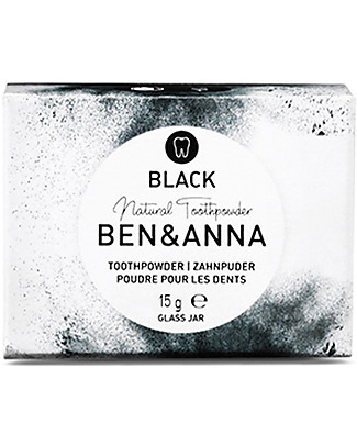 Ben & Anna Toothpowder Black - 45 gr Toothpaste and Toothbrush
