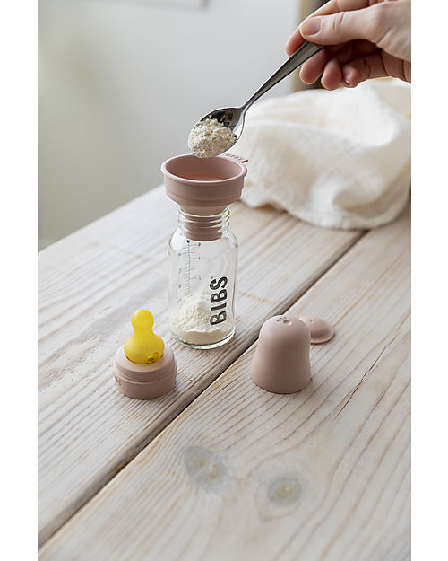 BIBS Baby Bottle Complete Set - Blush - 110ml Recyclable and Dishwasher safe! - New Design Baby Bottles