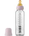BIBS Baby Bottle Complete Set - Dusky Lilac - 225ml Recyclable and Dishwasher safe! - New Design Baby Bottles