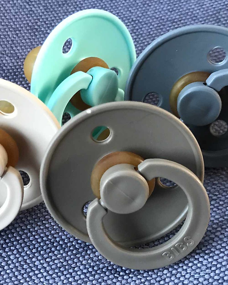 Bibs Bibs Colour Pacifier Iron Natural Rubber Teat Made in