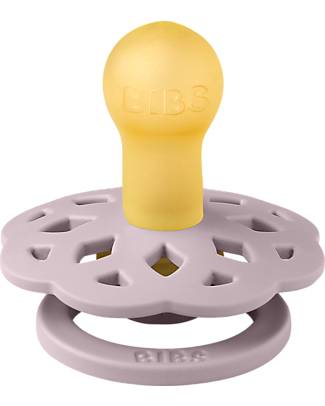 BIBS Boheme Pacifier - Round Nipple in Latex - Dusky Lilac - BPA & PVC Free Dummies & Soothers