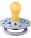 BIBS Boheme Pacifier - Round Nipple in Latex - Dusty Blue - BPA & PVC Free Dummies & Soothers
