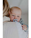 BIBS Boheme Pacifier - Round Nipple in Latex - Dusty Blue - BPA & PVC Free Dummies & Soothers