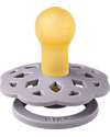 BIBS Boheme Pacifier - Round Nipple in Latex - Fossil Grey - BPA & PVC Free Dummies & Soothers
