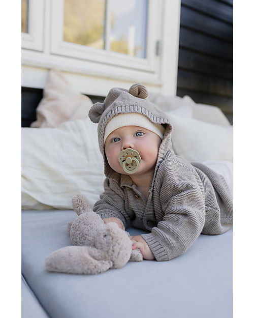 BIBS Boheme Pacifier - Round Nipple in Latex - Khaki - BPA & PVC Free Dummies & Soothers