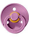 BIBS Colour Pacifier - Round Nipple in Latex - Set of 2 - Lavender and Baby Pink - BPA & PVC Free Dummies & Soothers