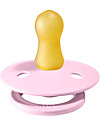 BIBS Colour Pacifier - Round Nipple in Latex - Set of 2 - Lavender and Baby Pink - BPA & PVC Free Dummies & Soothers