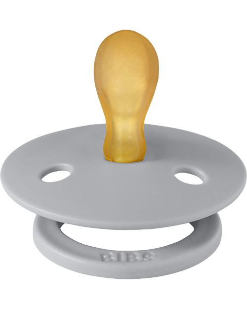 BIBS Colour Pacifier Symmetrical Nipple in Latex Cloud BPA & PVC