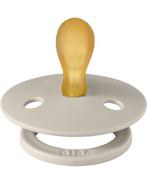 BIBS Colour Pacifier - Symmetrical Nipple in Latex - Sand - BPA & PVC Free Dummies & Soothers