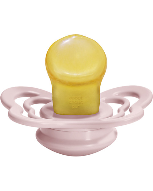 BIBS Couture Pacifier - Anatomical Nipple in Latex - Set of 2 - Haze and Blossom - BPA & PVC Free Dummies & Soothers