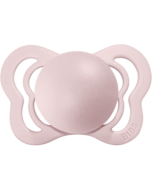 BIBS Couture Pacifier - Anatomical Nipple in Latex - Set of 2 - Haze and Blossom - BPA & PVC Free Dummies & Soothers