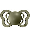 BIBS Couture Pacifier - Anatomical Nipple in Latex - Set of 2 - Honey Bee and Olive - BPA & PVC Free Dummies & Soothers