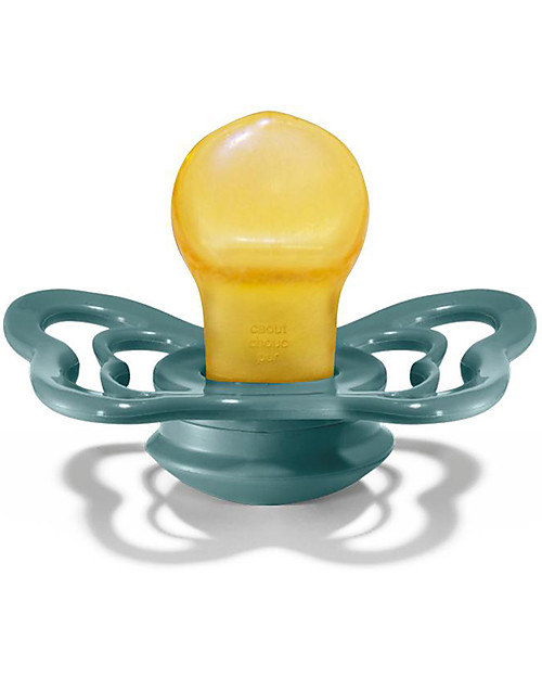 BIBS Couture Pacifier - Anatomical Nipple in Latex - Set of 2 - Island Sea and Sage - BPA & PVC Free Dummies & Soothers