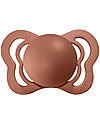 BIBS Couture Pacifier - Anatomical Nipple in Latex - Set of 2 - Peach and Woodchuck - BPA & PVC Free Dummies & Soothers