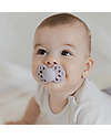 BIBS Infinity Pacifier - Anatomical Nipple in Silicone - Set of 2 - Blossom/Dusky Lilac - No PBA and PVC! Dummies & Soothers