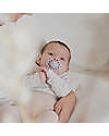 BIBS Infinity Pacifier - Anatomical Nipple in Silicone - Set of 2 - Blossom/Dusky Lilac - No PBA and PVC! Dummies & Soothers